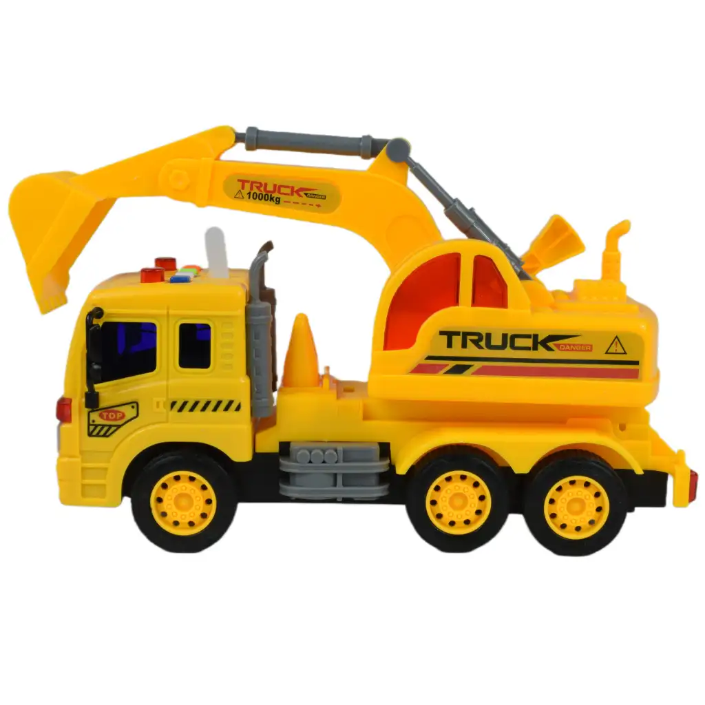 City Truck: Ciężarówka z ładowaczem z dźwiękiem i światłem 1/18 zdjęcie 3