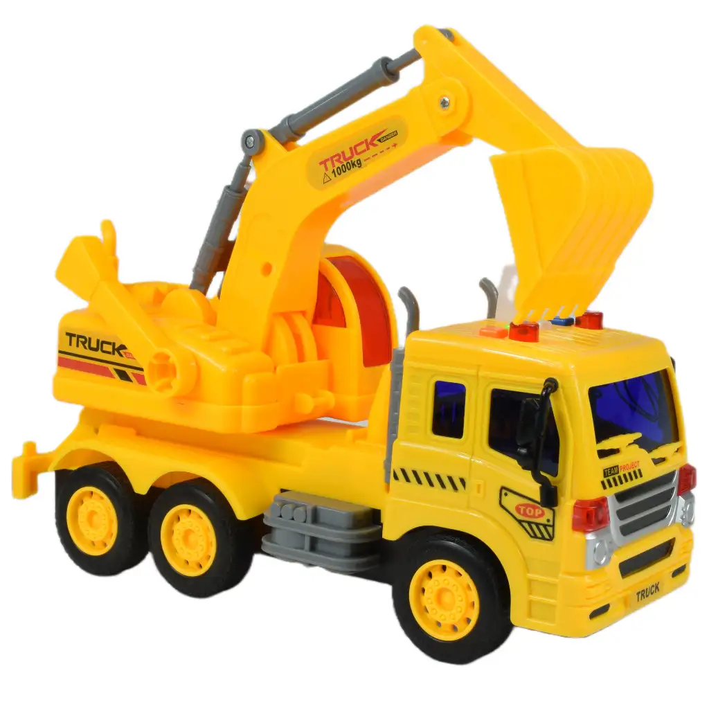 City Truck: Ciężarówka z ładowaczem z dźwiękiem i światłem 1/18 zdjęcie 5