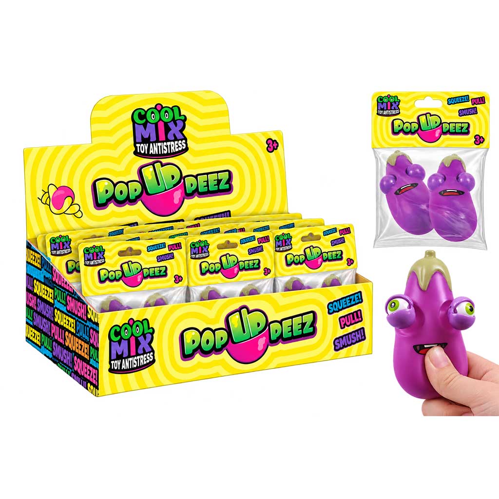 Cool Mix PopUppeez Bakłażan z wystającymi oczami gra antystresowa zdjęcie 1