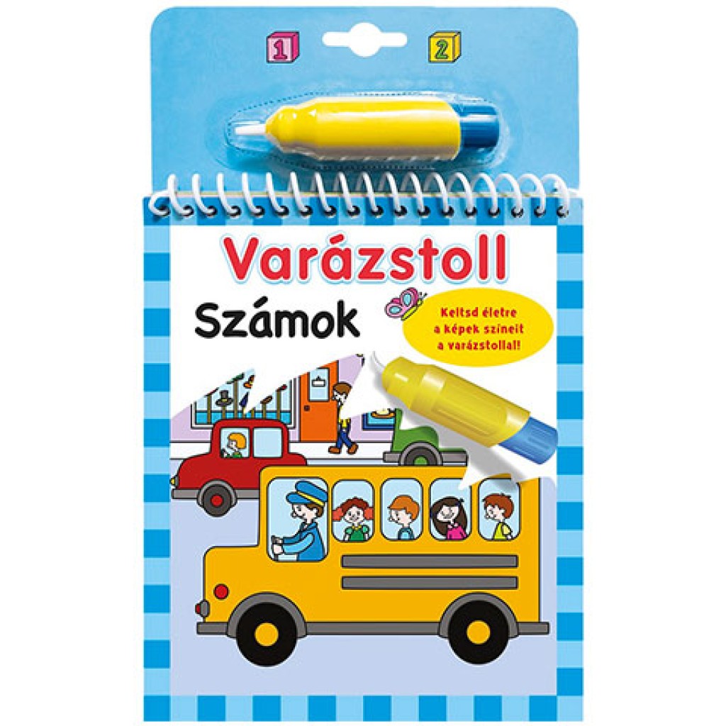 Czarodziejskie pióro - Kolorowanka z cyframi zdjęcie 1