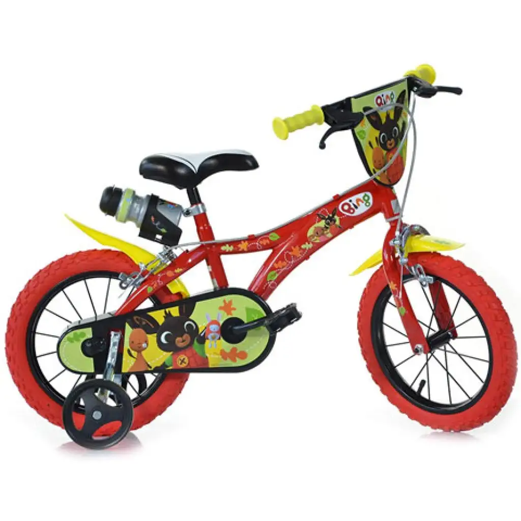 Bing czerwony rower dziecięcy w rozmiarze 14 - rower Dino Bikes zdjęcie 1