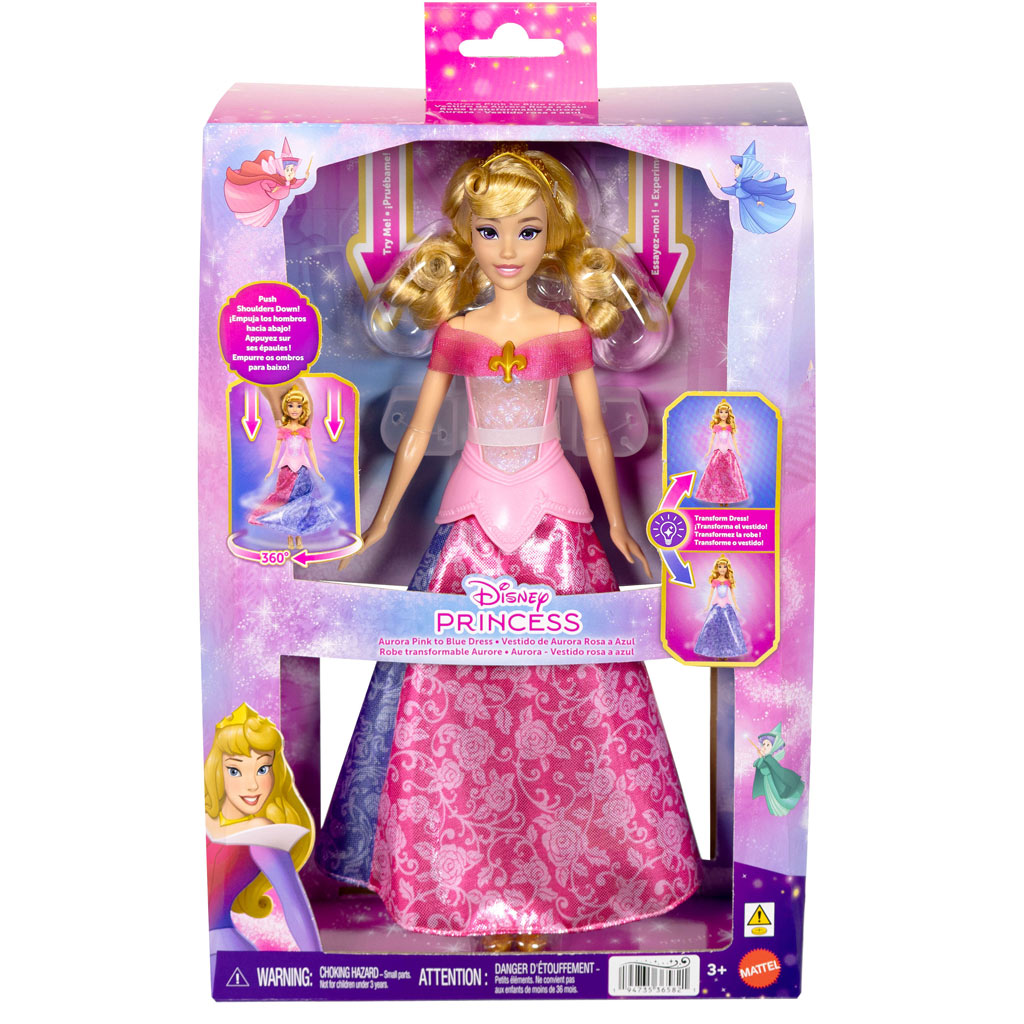 Disney Księżniczki - Bajkowa Przemiana Śpiącej Królewny - Mattel zdjęcie 1