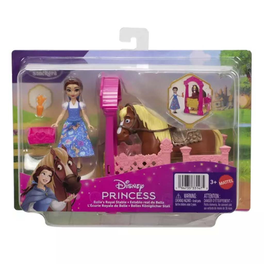 Disney Księżniczki: Mini Belle księżniczka królewska stajnia - Mattel zdjęcie 1