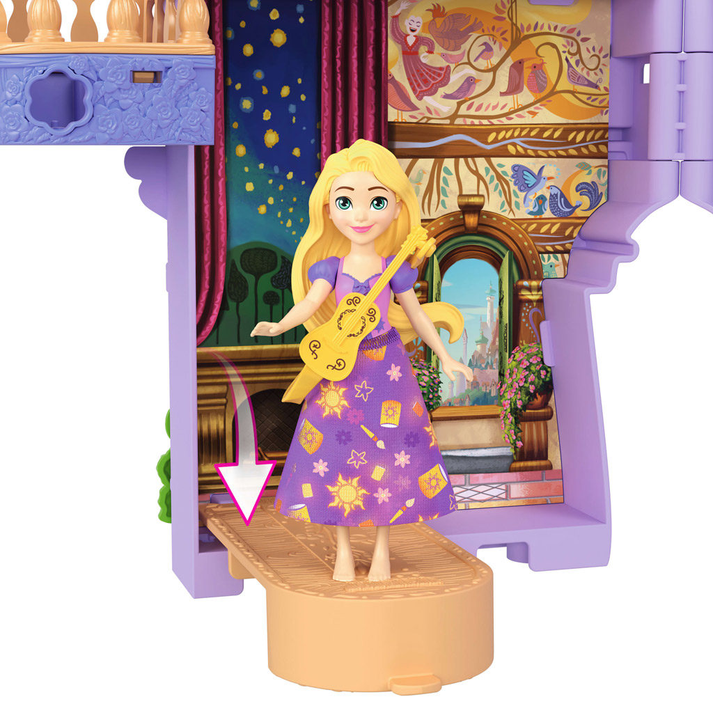 Disney Księżniczki Zamek mini Roszpunka z lalką - Mattel zdjęcie 2