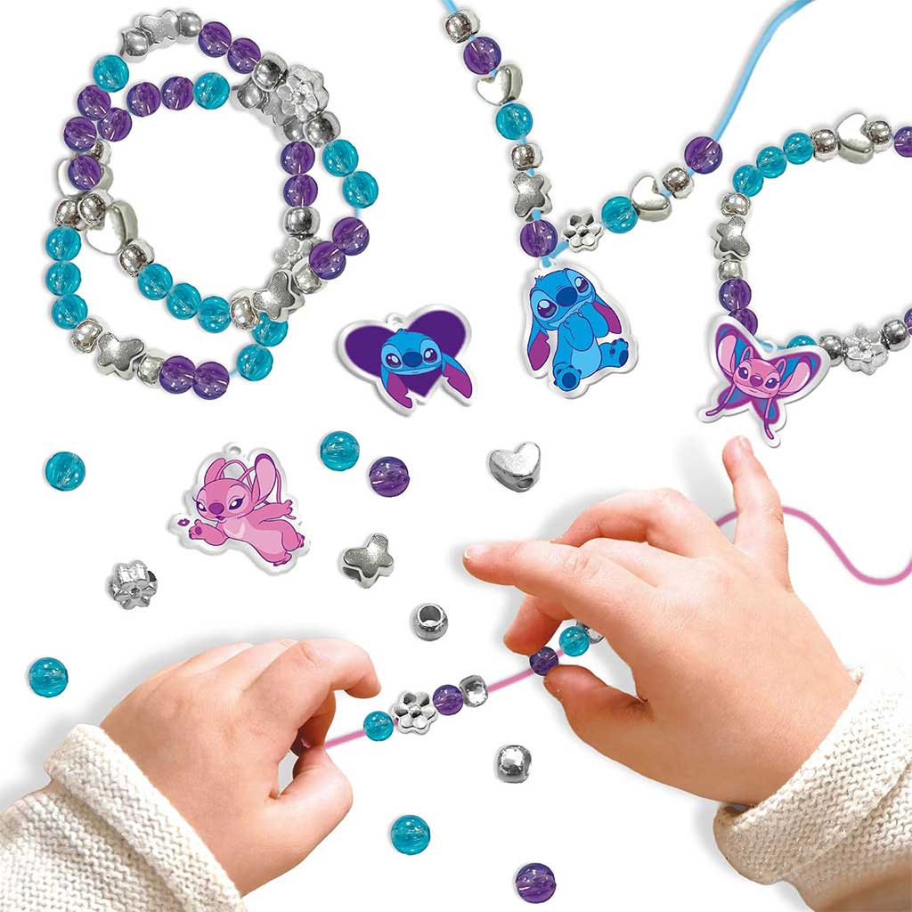 Disney Stitch Pudełko na biżuterię z koralikami do nawlekania - Lisciani zdjęcie 4