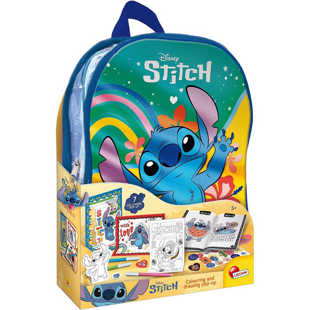Disney Stitch zestaw kreatywny w plecaku - Lisciani zdjęcie 1