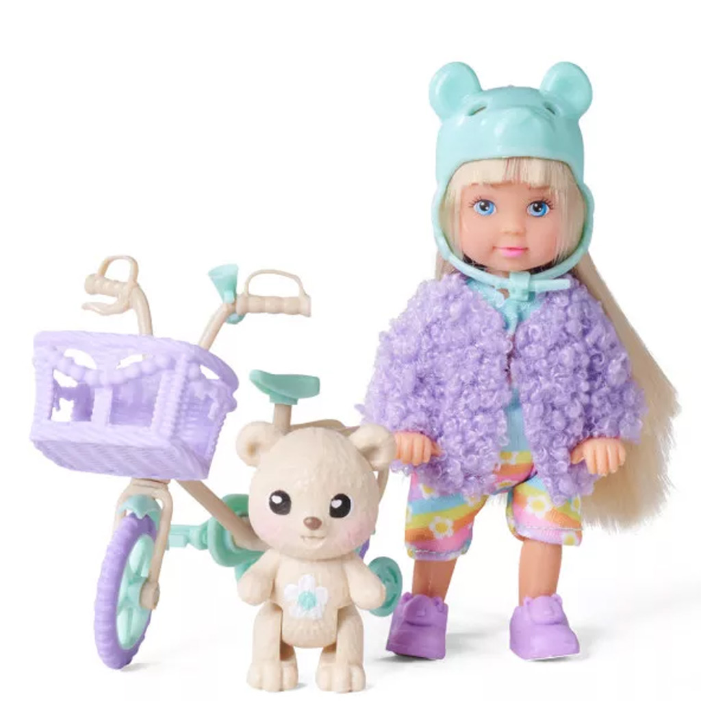 Evi Love: Teddy Bike – Zestaw zabawkowy rowerowy - Simba Toys zdjęcie 2