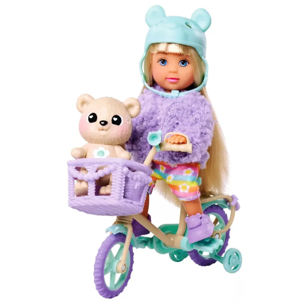 Evi Love: Teddy Bike – Zestaw zabawkowy rowerowy - Simba Toys zdjęcie 3