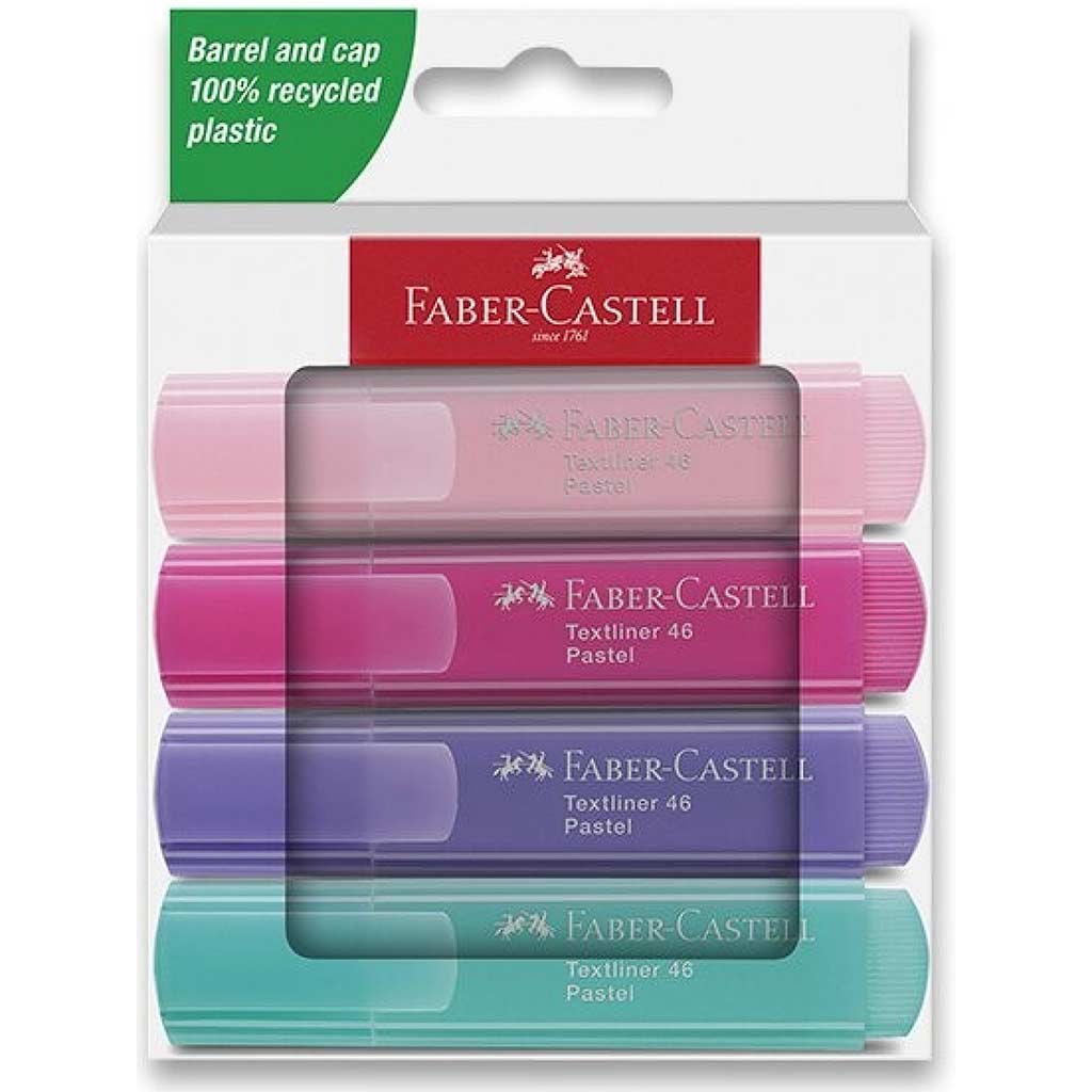 Faber-Castell: 1546 Zakreślacz w pastelowych kolorach zestaw 4 szt. zdjęcie 1