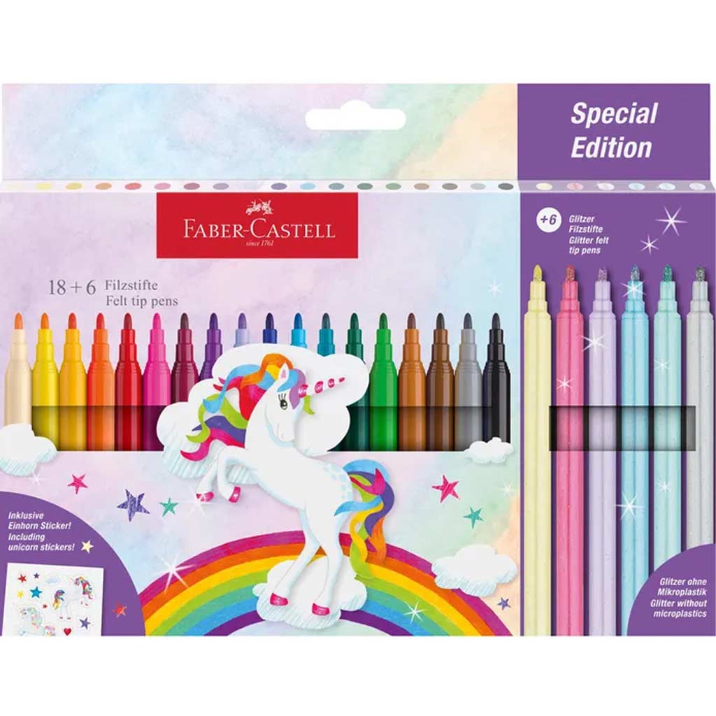Faber-Castell: zestaw 24 markerów z jednorożcem zdjęcie 1