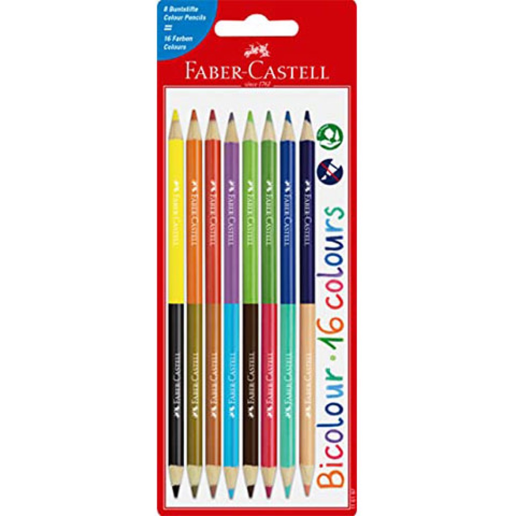 Faber-Castell: Zestaw dwukolorowych kredek 8 szt. zdjęcie 1