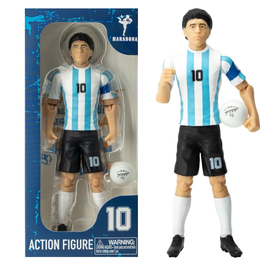 Figurka akcji piłkarza, 20 cm - Argentyna Maradona w koszulce z numerem 10 zdjęcie 1