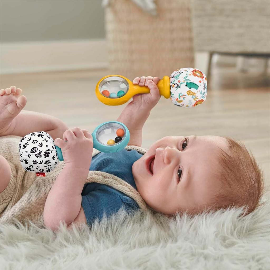 Fisher-Price: Grzechotka bębnowa dla niemowląt - Mattel zdjęcie 3