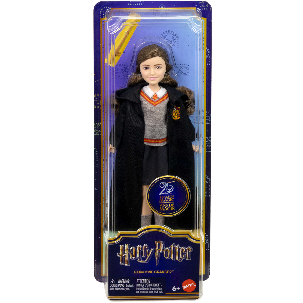 Harry Potter: Lalka Hermiony Granger w szacie z różdżką - Mattel zdjęcie 1