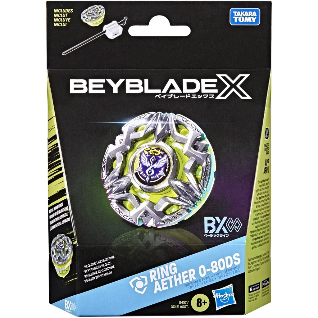 Beyblade X Zestaw startowy: Ring Aether 0-80DS bączek startowy - Hasbro zdjęcie 1