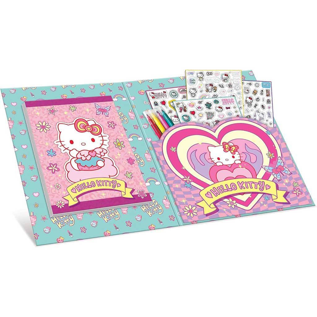 Hello Kitty Zeszyt do kolorowania z naklejkami - Lisciani zdjęcie 2