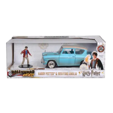 Hollywood Rides - Harry Potter: 1959 Ford Anglia metalowy model samochodu 1/24 - Simba Toys zdjęcie 3