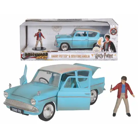 Hollywood Rides - Harry Potter: 1959 Ford Anglia metalowy model samochodu 1/24 - Simba Toys zdjęcie 1
