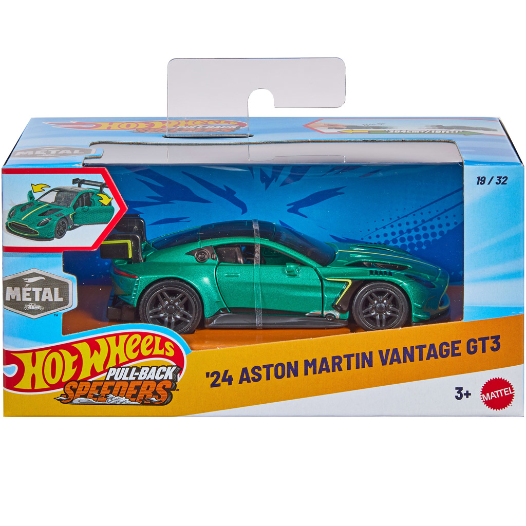 Hot Wheels: 2024 Aston Martin Vantage GT3 samochód do ciągnięcia 1/43 - Mattel zdjęcie 1