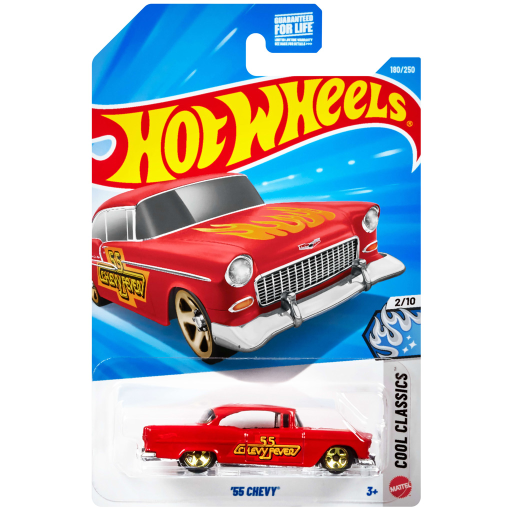Hot Wheels: '55 Chevy samochód 1/64 - Mattel zdjęcie 1