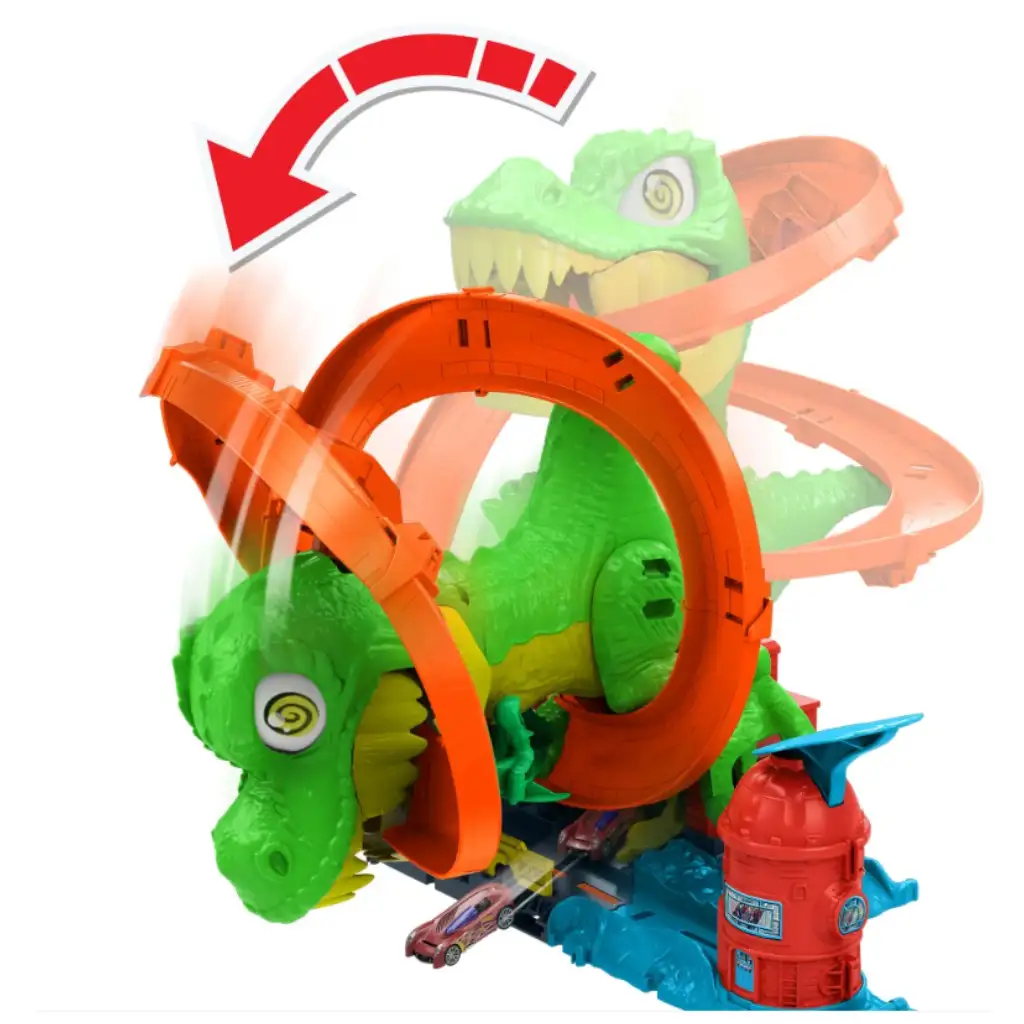 Hot Wheels: Atak T-Rexa zestaw torów - Mattel zdjęcie 3