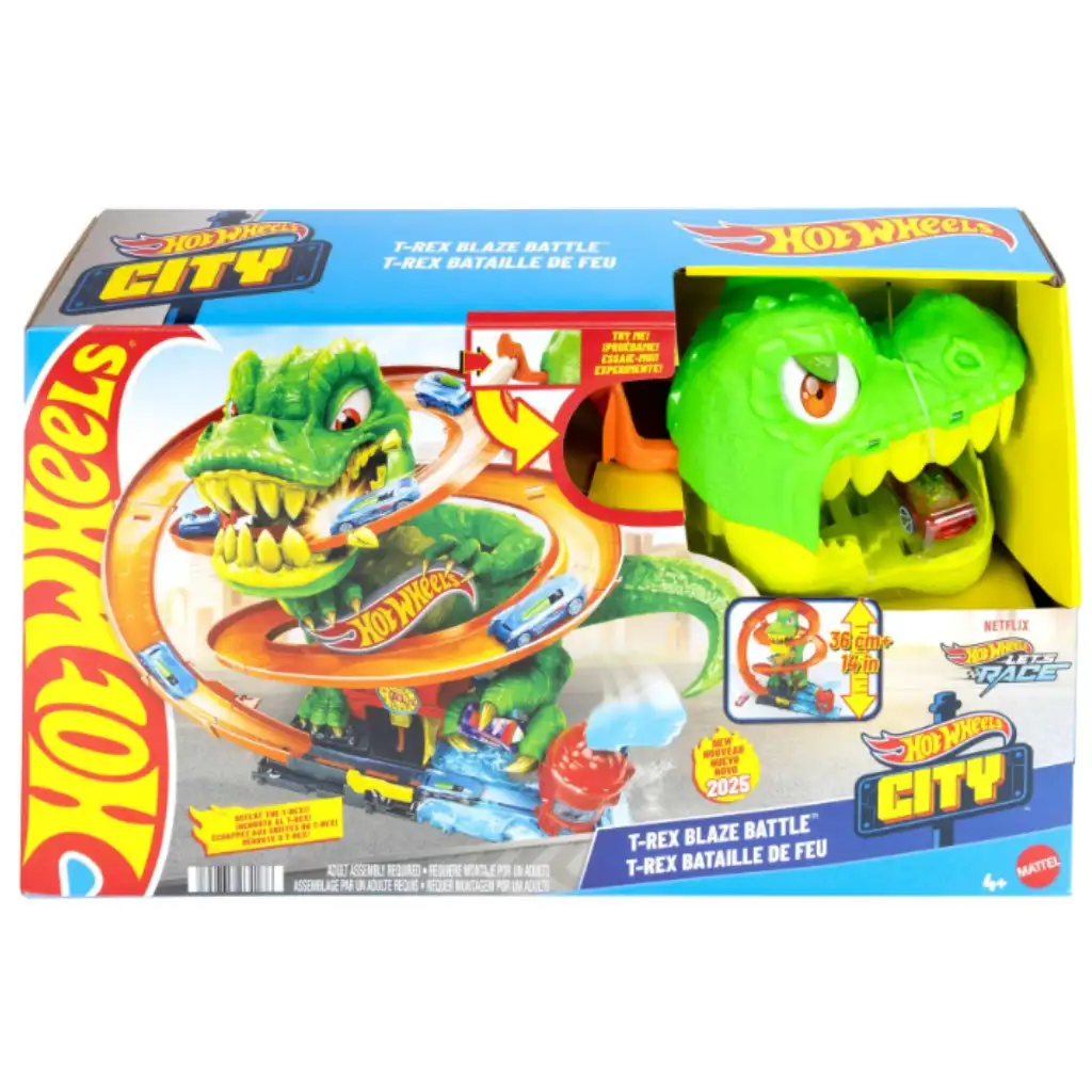 Hot Wheels: Atak T-Rexa zestaw torów - Mattel zdjęcie 1