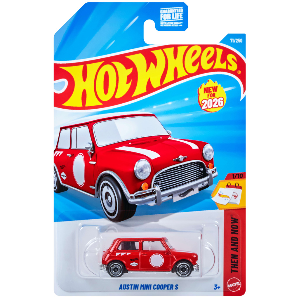 Hot Wheels: Austin Mini Cooper S samochód 1/64 - Mattel zdjęcie 1