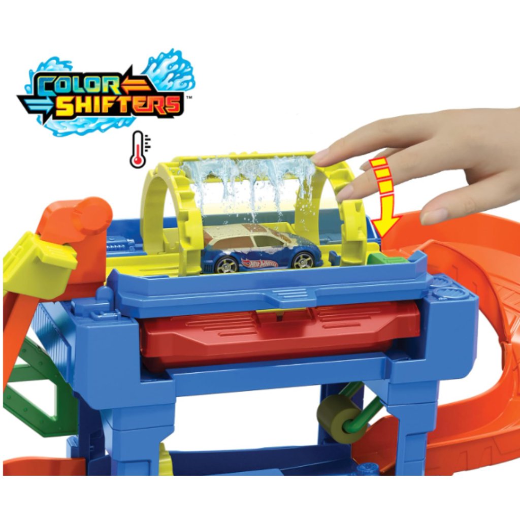 Hot Wheels City: Myjnia samochodowa z samochodzikiem zmieniającym kolor - Mattel zdjęcie 2