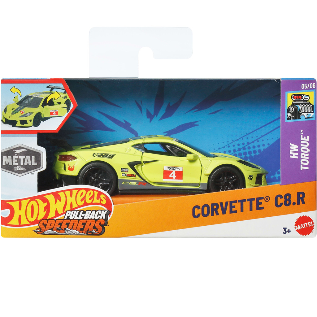Hot Wheels: Corvette C8.R samochód do ciągnięcia 1/43 - Mattel zdjęcie 1