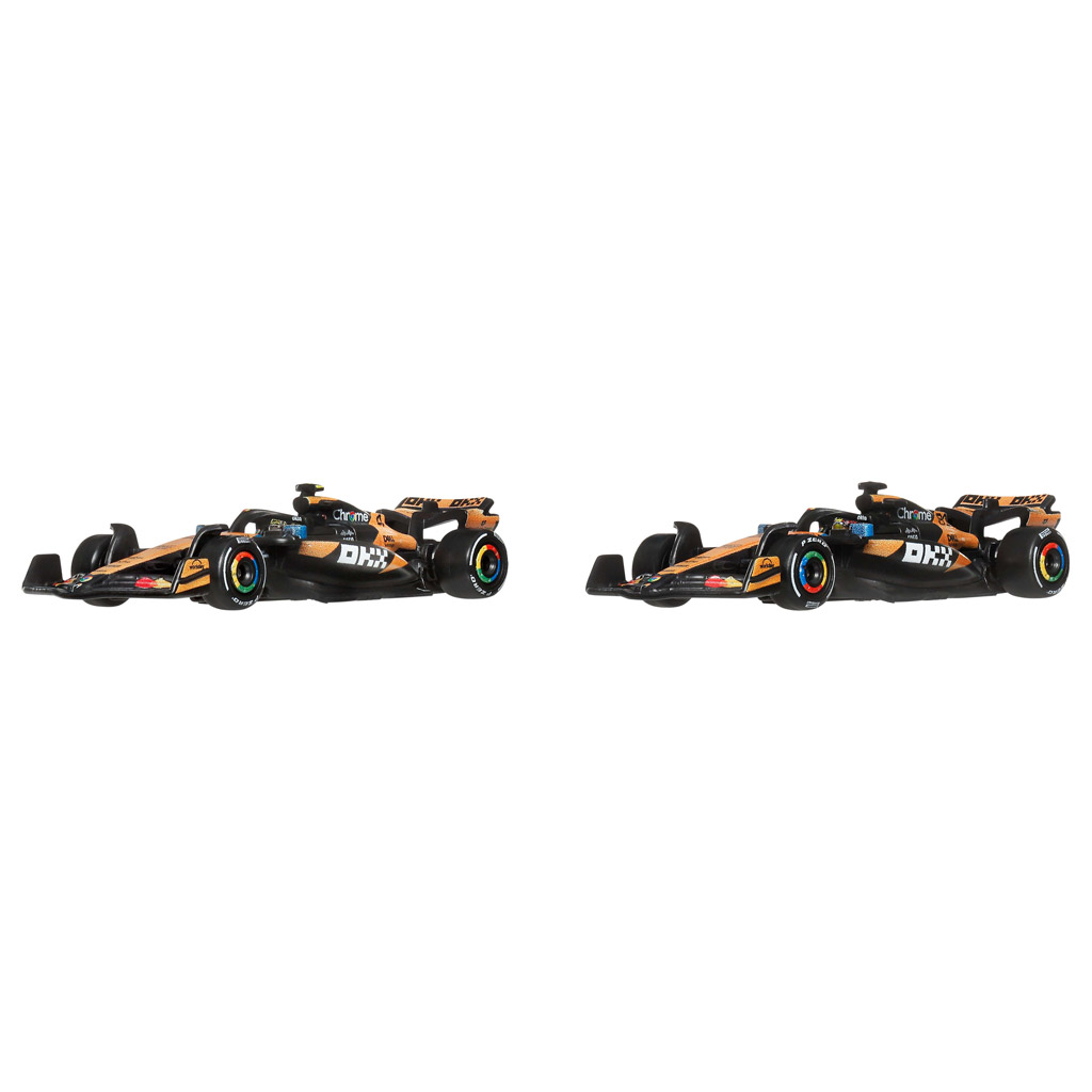 Hot Wheels F1 Mały Samochód 2-pak - McLaren: Norris + Piastri - Mattel zdjęcie 2