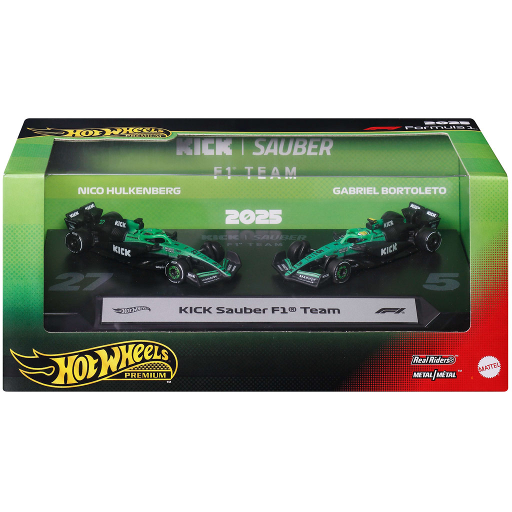 Hot Wheels F1 Samochód Zabawka 2-pak - Sauber: Hulkenberg + Bortoleto - Mattel zdjęcie 1