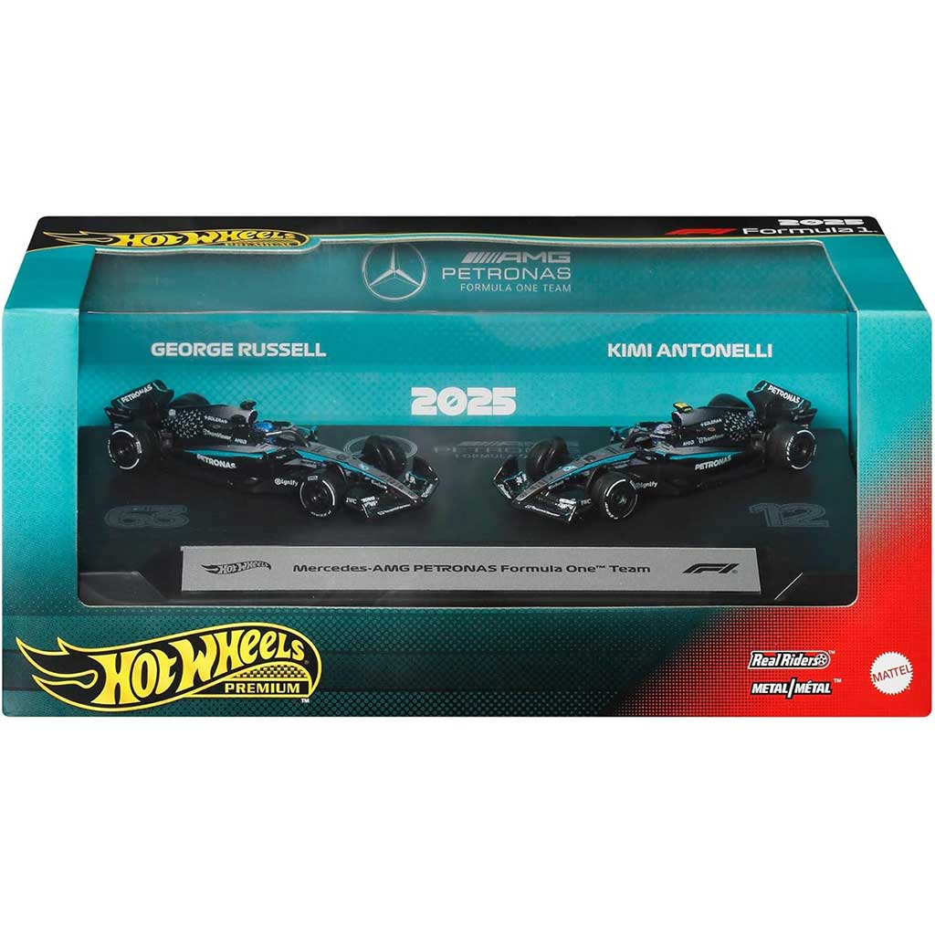 Hot Wheels F1 Samochód Zdalnie Sterowany 2-pak - Mercedes: Antonelli + Russell - Mattel zdjęcie 1