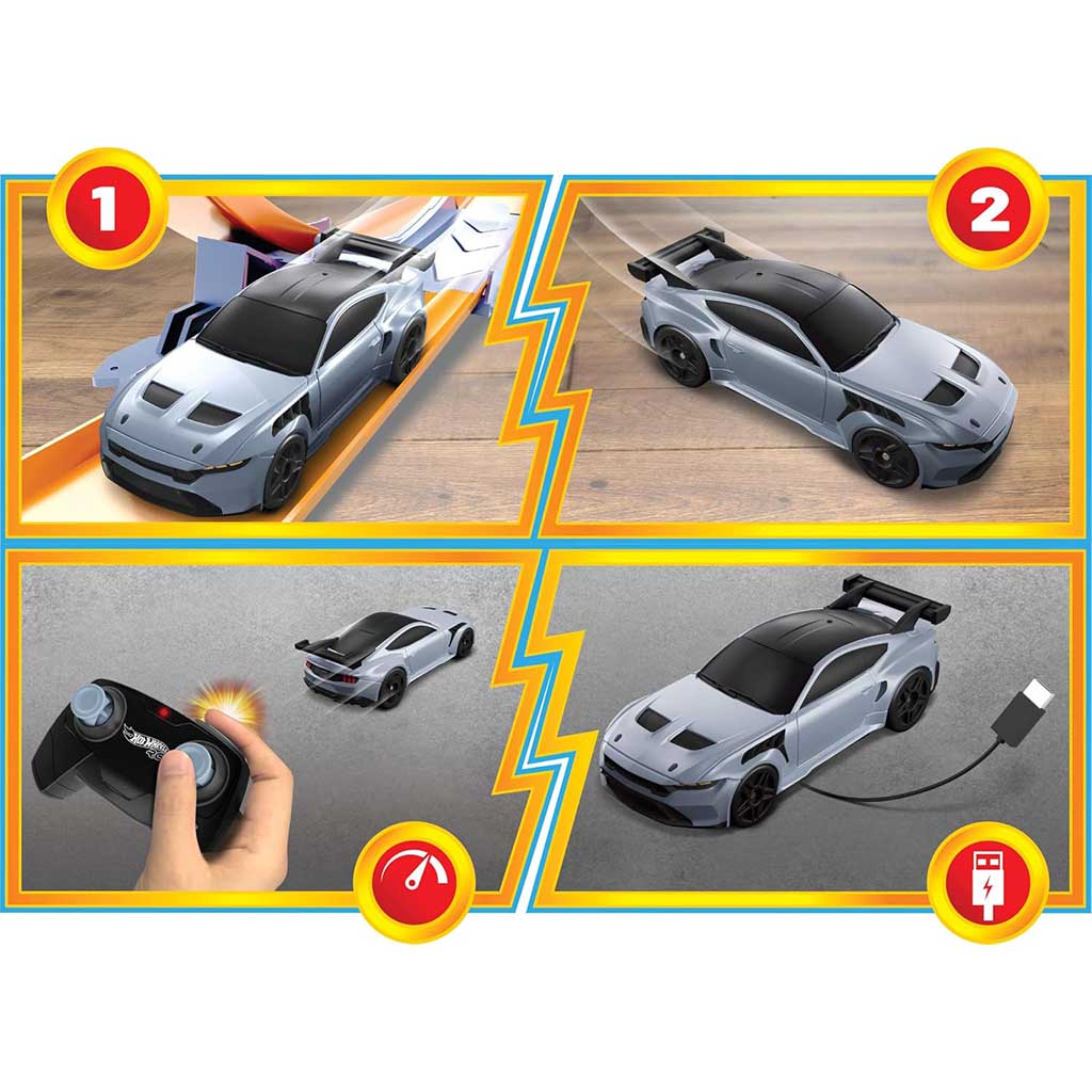 Hot Wheels: Ford Mustang GTD zdalnie sterowany samochód - Mattel zdjęcie 4
