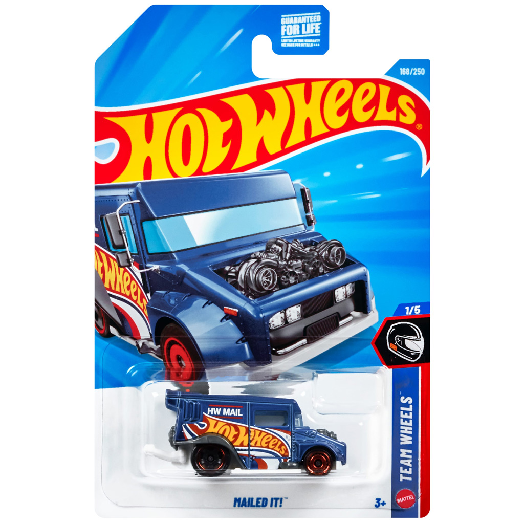 Hot Wheels: Mailed It! niebieski samochodzik 1/64 - Mattel zdjęcie 1