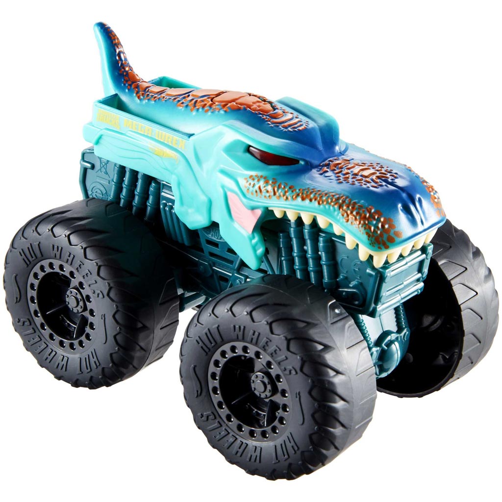 Hot Wheels Monster Trucks: Mega Wrex samochód potwór z efektami świetlnymi i dźwiękowymi 1/43 - Mattel zdjęcie 2