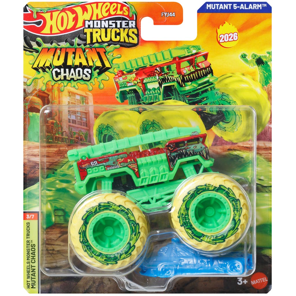 Hot Wheels Monster Trucks: Mutant 5-Alarm samochód 1/64 – Mattel zdjęcie 1