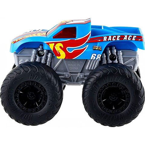 Hot Wheels Monster Trucks Race Ace pojazd z światłami i dźwiękami 1/43 - Mattel zdjęcie 2