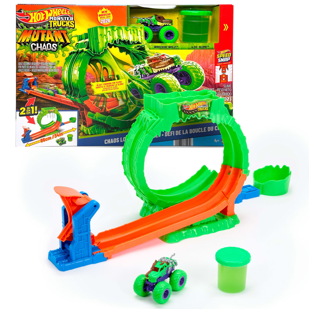 Hot Wheels Monster Trucks Slimehurok tor wyścigowy – Mattel zdjęcie 2