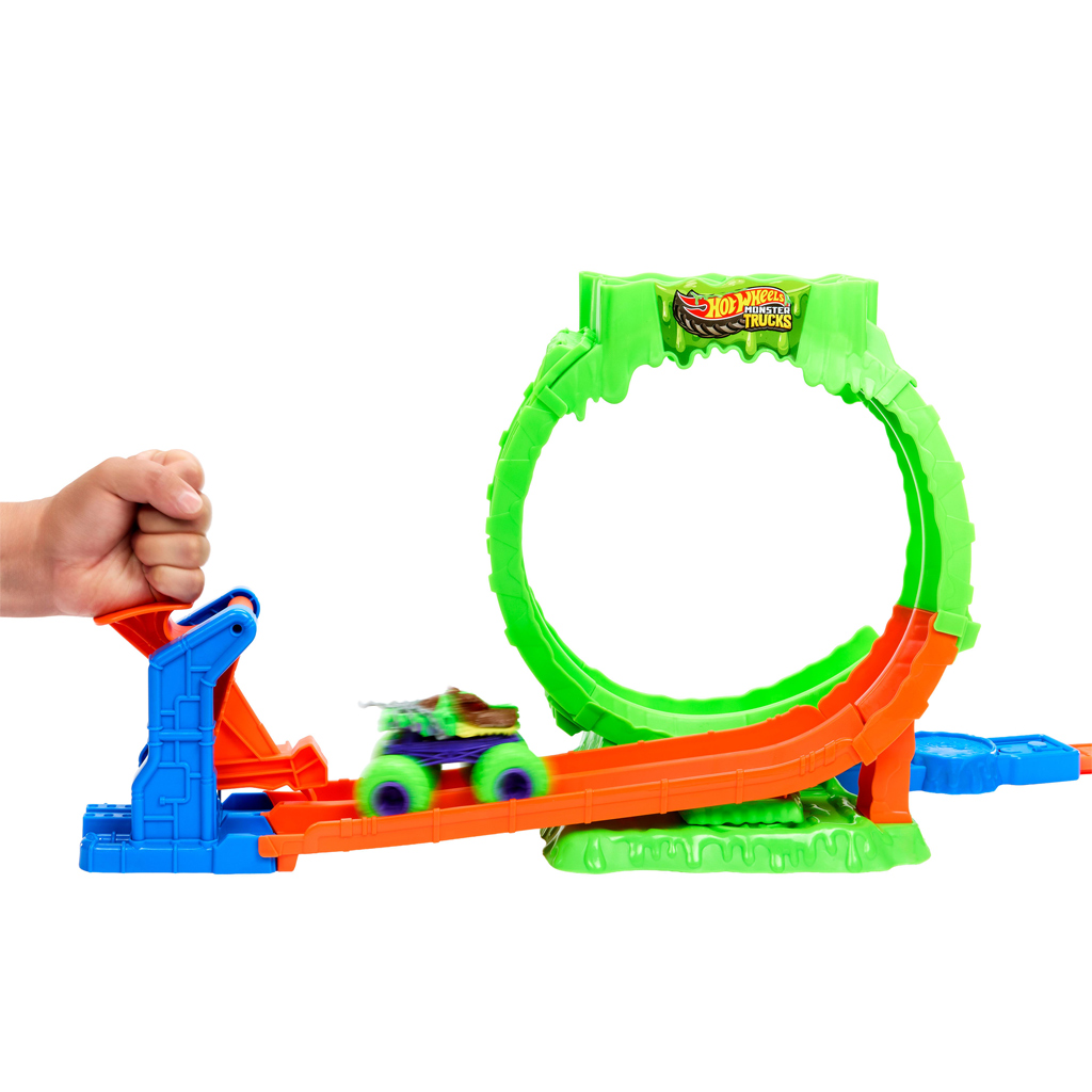Hot Wheels Monster Trucks Slimehurok tor wyścigowy – Mattel zdjęcie 4