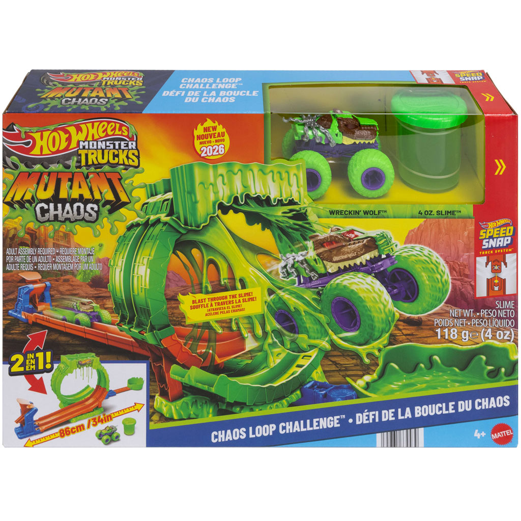 Hot Wheels Monster Trucks Slimehurok tor wyścigowy – Mattel zdjęcie 1