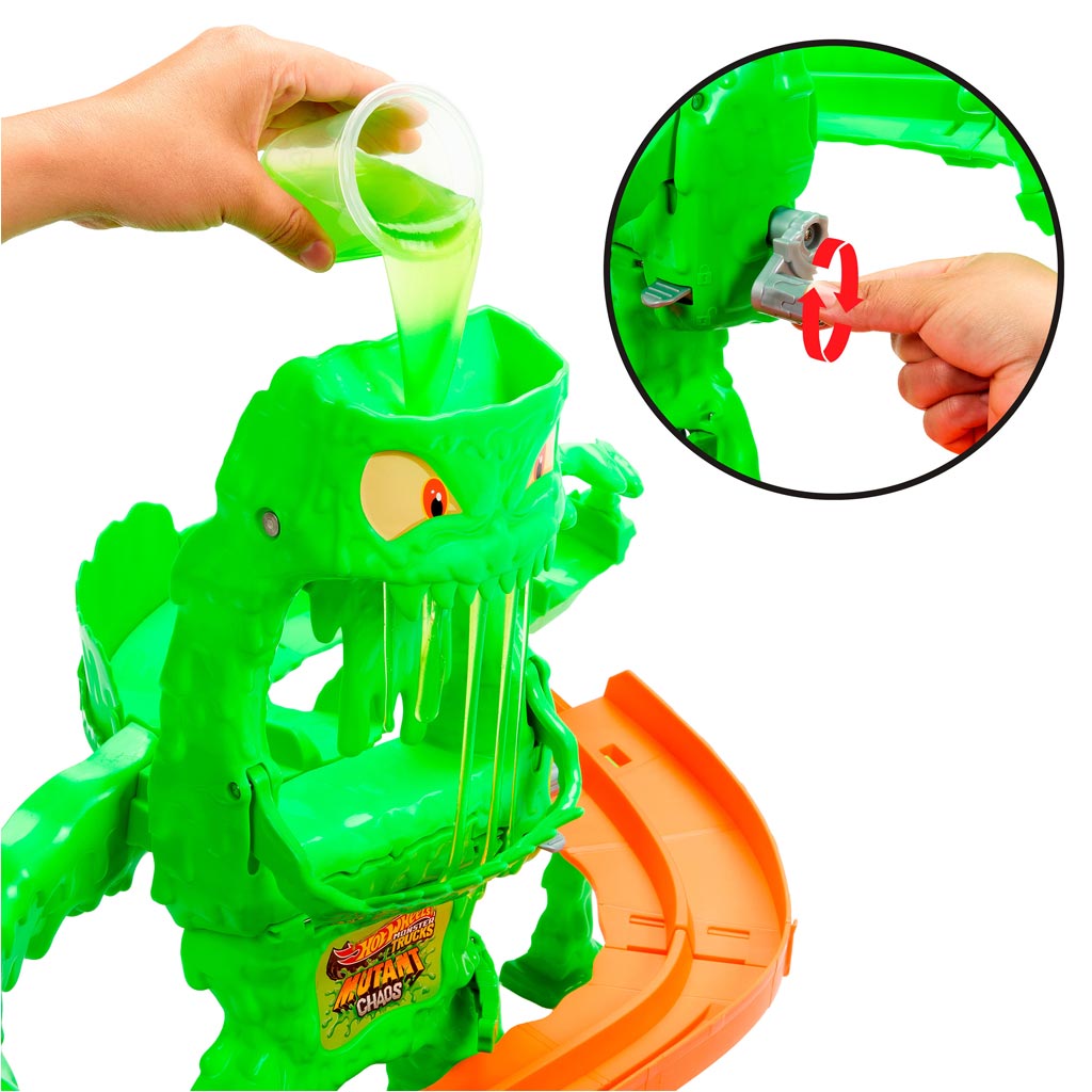 Hot Wheels Monster Trucks Slimeszörny Chaos Tor - Mattel zdjęcie 3
