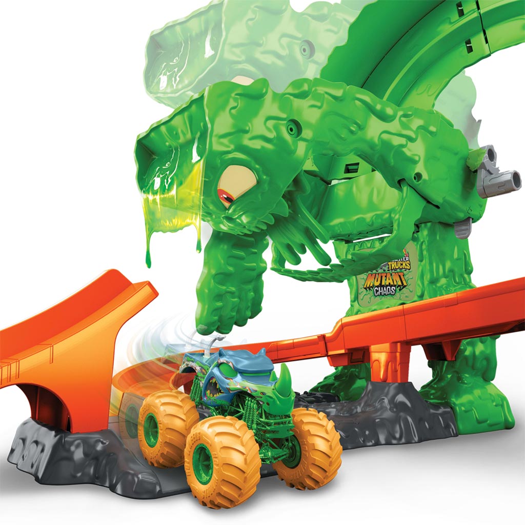 Hot Wheels Monster Trucks Slimeszörny Chaos Tor - Mattel zdjęcie 5