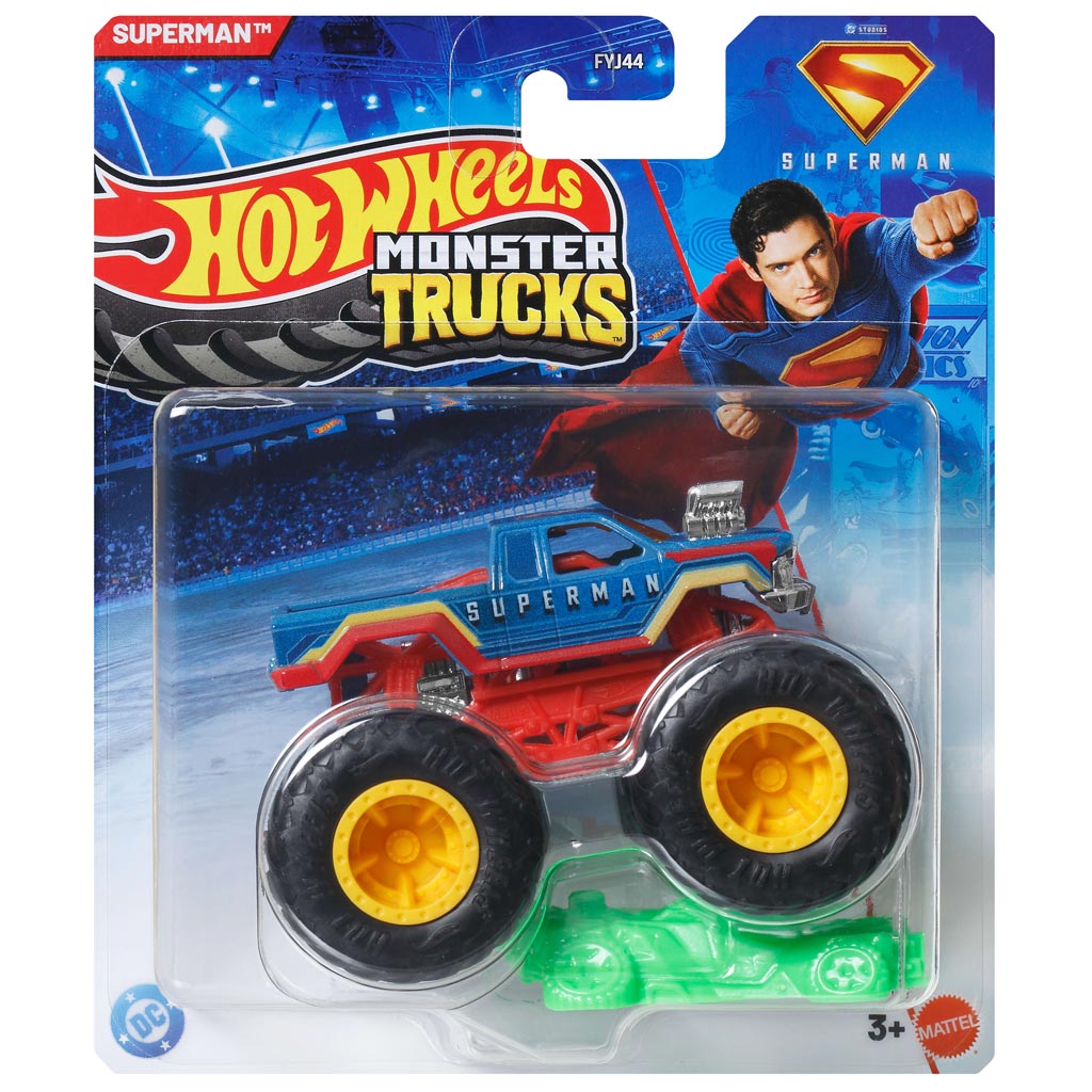 Hot Wheels Monster Trucks: Superman monster samochód 1/64 – Mattel zdjęcie 1