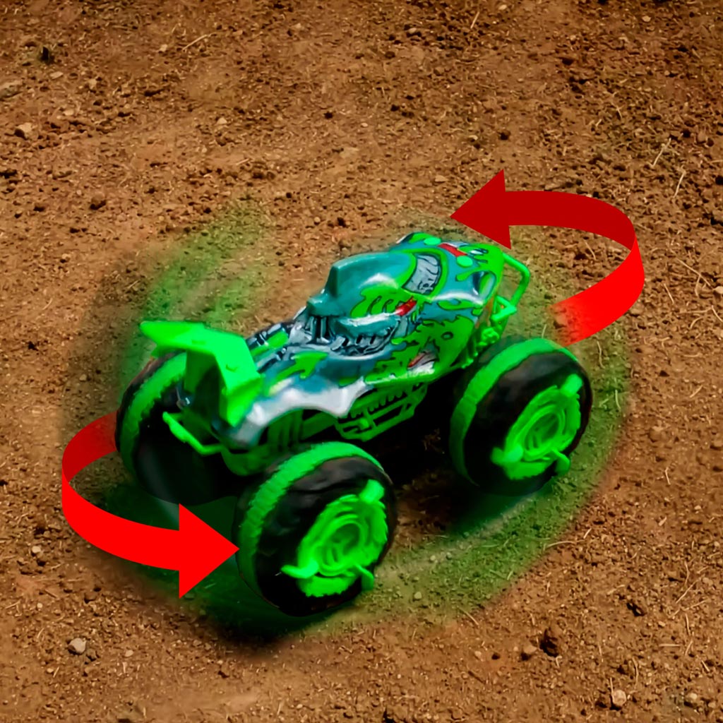 Hot Wheels Monster Trucks Zdalnie Sterowany Pojazd Amfibijny Great Bite 1/15 - Mattel zdjęcie 4
