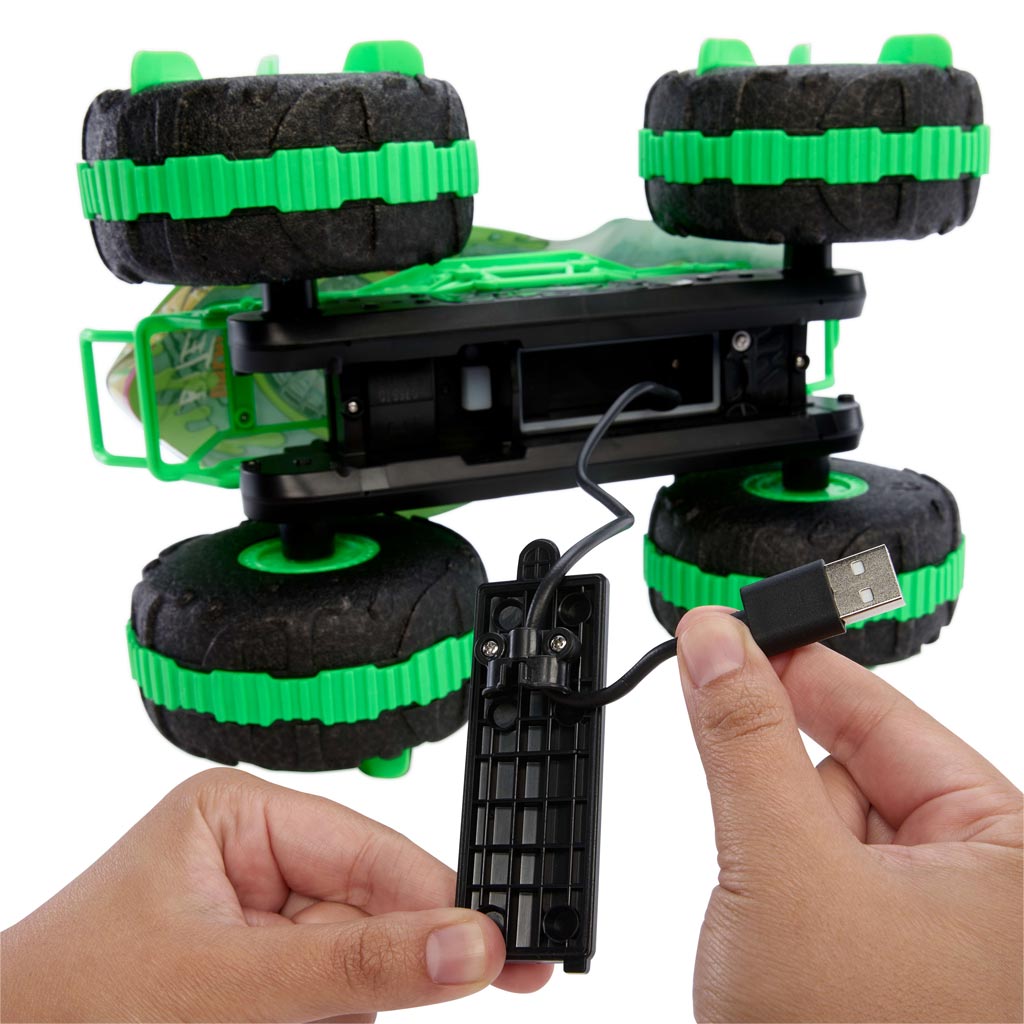 Hot Wheels Monster Trucks Zdalnie Sterowany Pojazd Amfibijny Great Bite 1/15 - Mattel zdjęcie 5