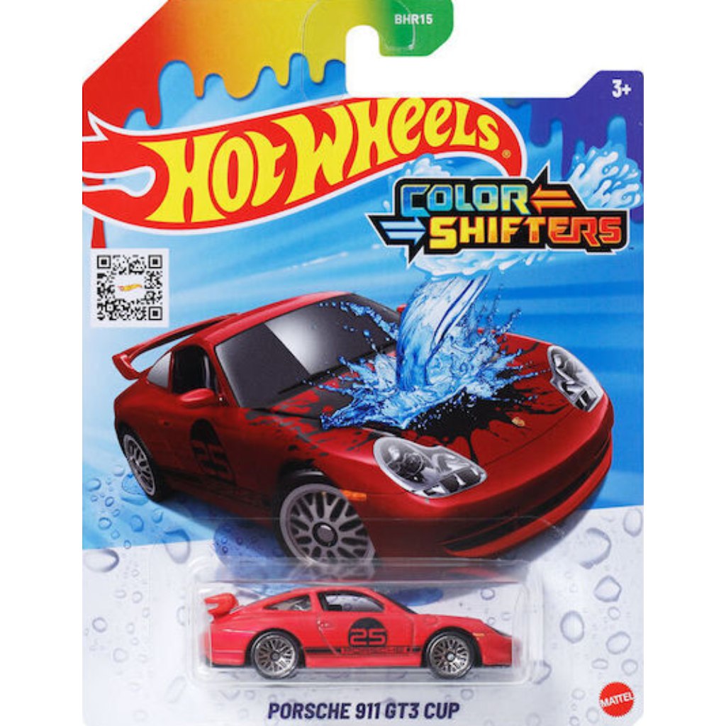 Hot Wheels: Porsche 911 GT3 Cup samochód zmieniający kolor 1/64 - Mattel zdjęcie 1