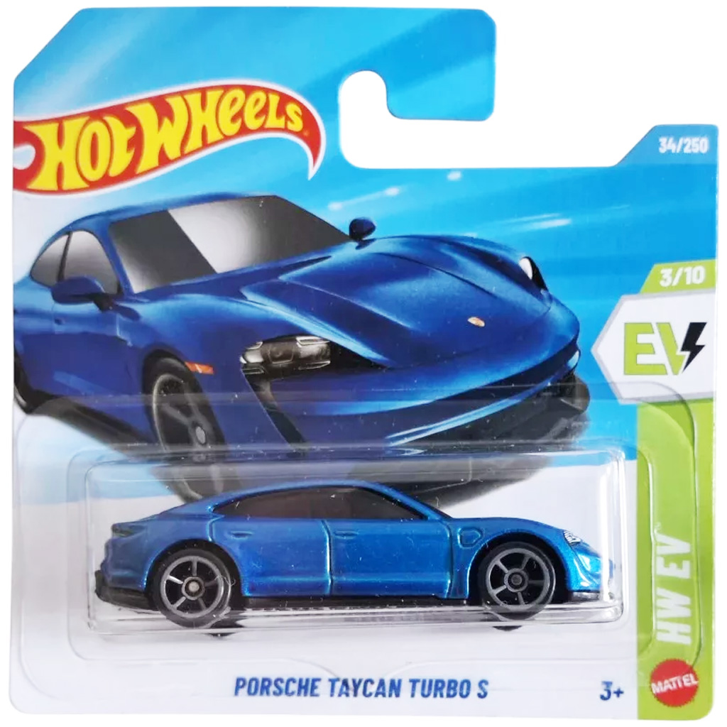 Hot Wheels: Porsche Taycon Turbo S niebieski samochodzik 1/64 - Mattel zdjęcie 1