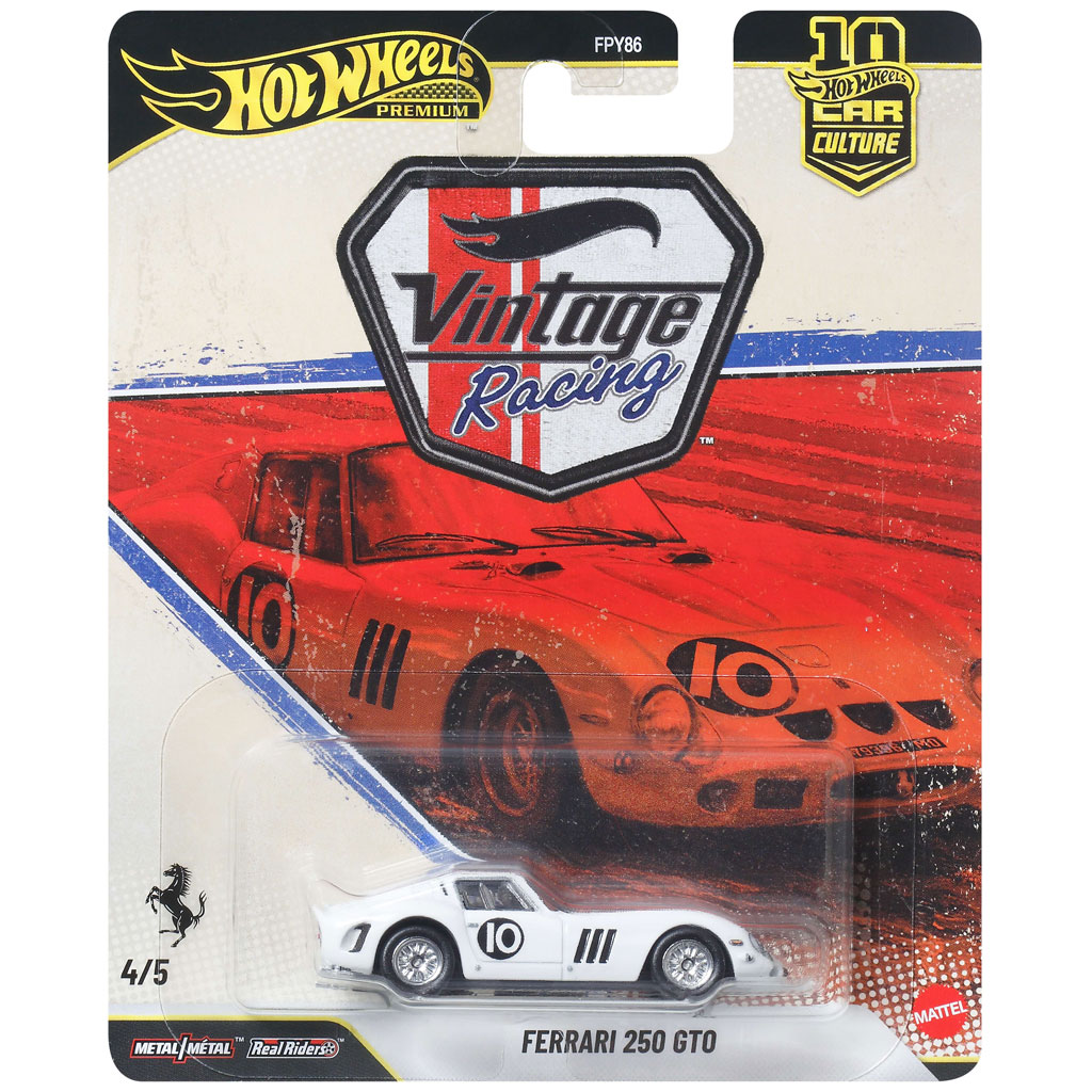 Hot Wheels Premium: Cool-tura Ferrari 250 GTO samochód 1/64 - Mattel zdjęcie 1