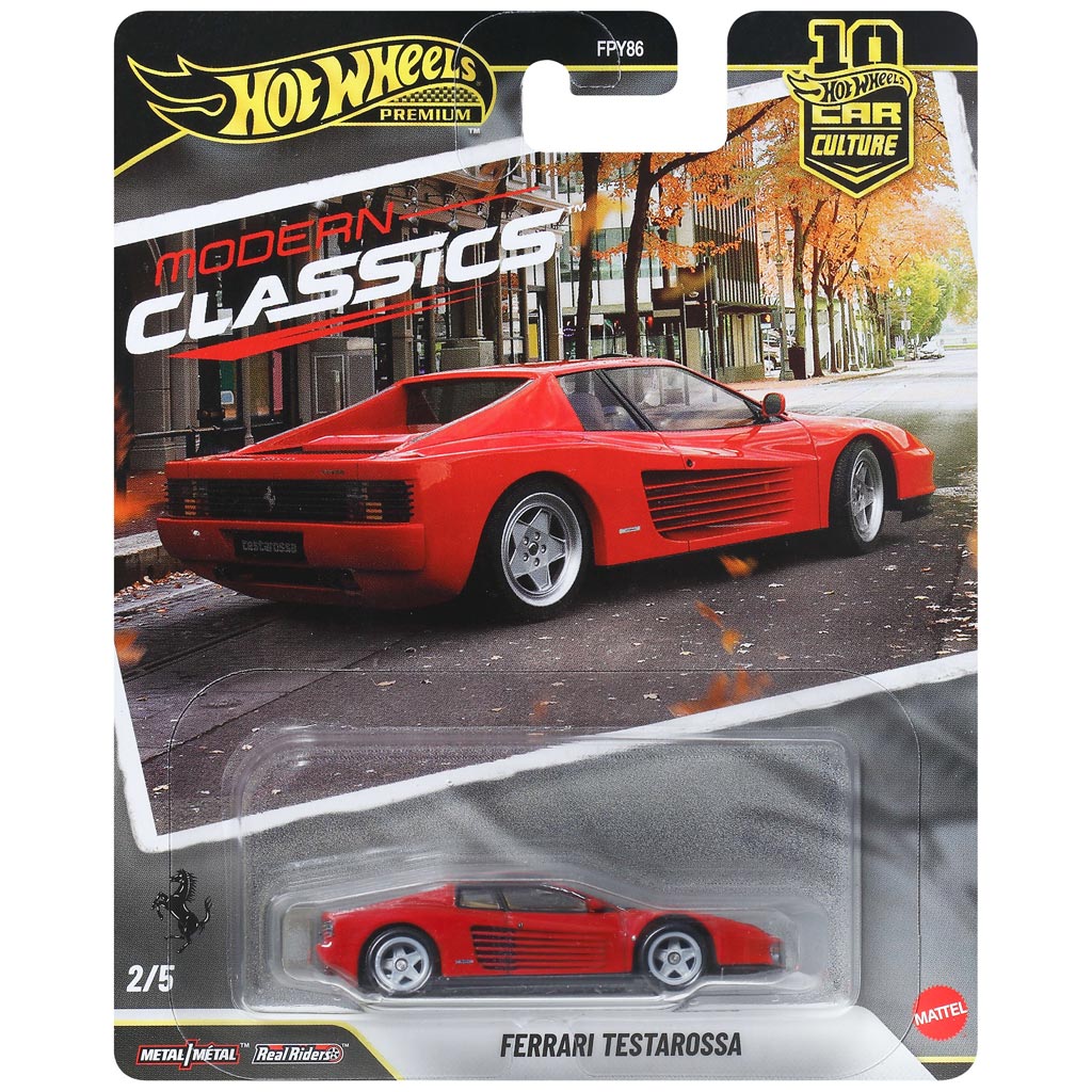 Hot Wheels Premium: Cool-tura Ferrari Testarossa samochód 1/64 - Mattel zdjęcie 1