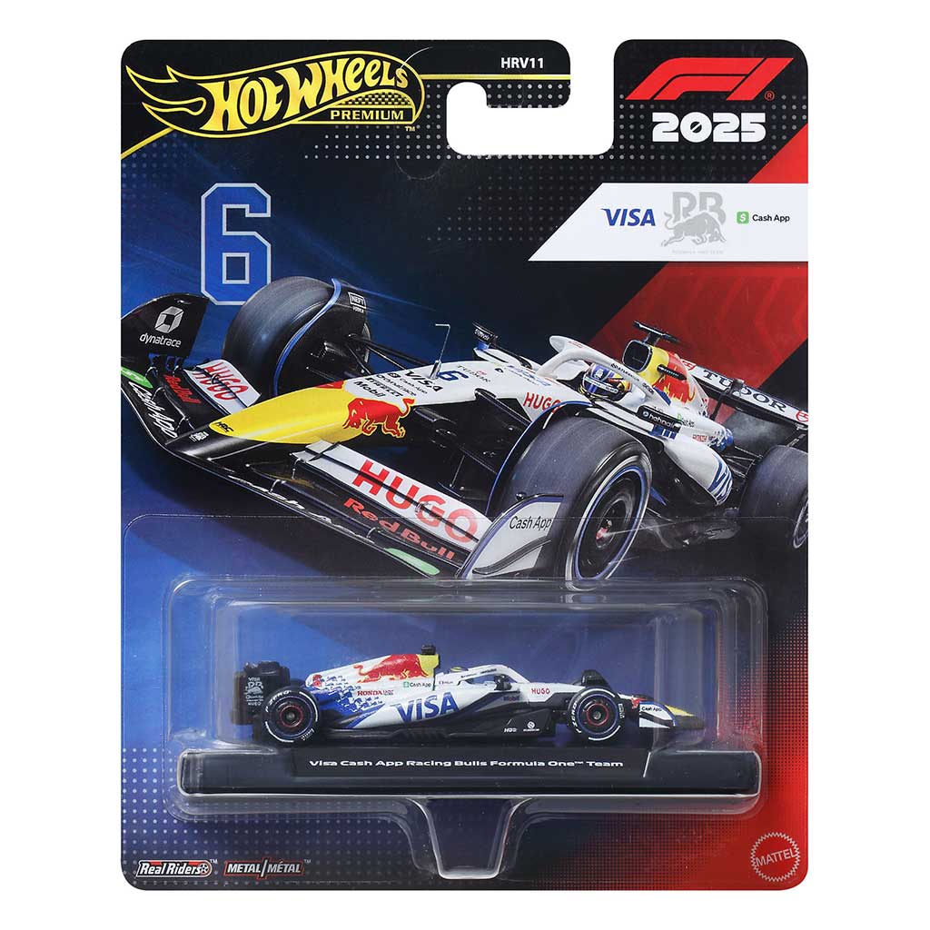 Hot Wheels Premium: Isack Hadjar Racing Bulls #6 Formula 1 samochód 1/64 - Mattel zdjęcie 1